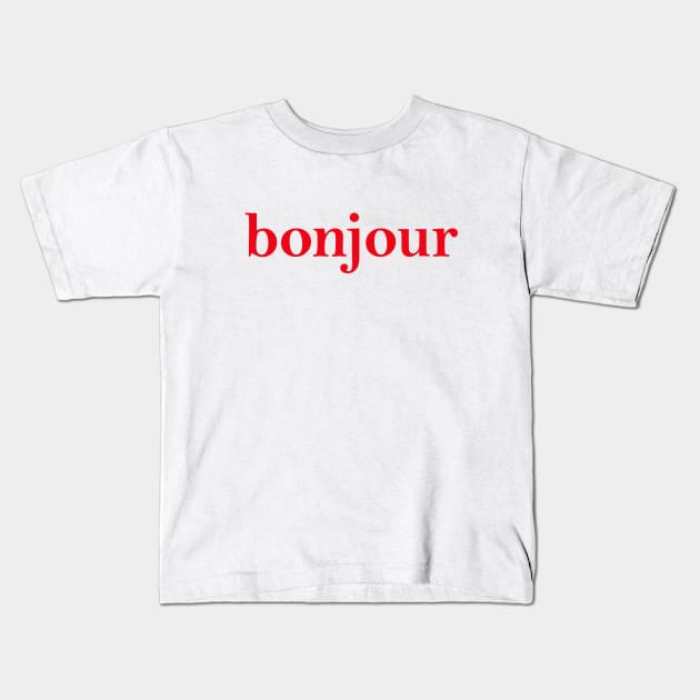 T shirt bonjour new arrivals